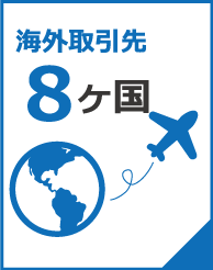 海外取引先8ヶ国